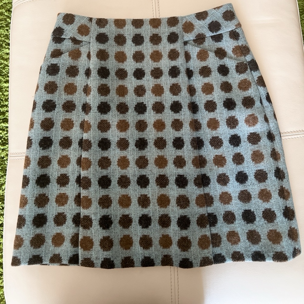 Boden wool polkadot skirt - size US 2
